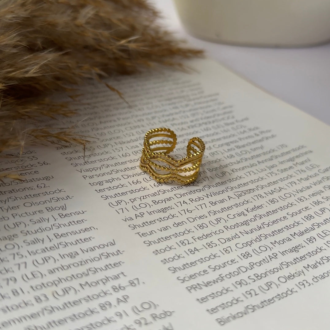 Aura wavelet Ring