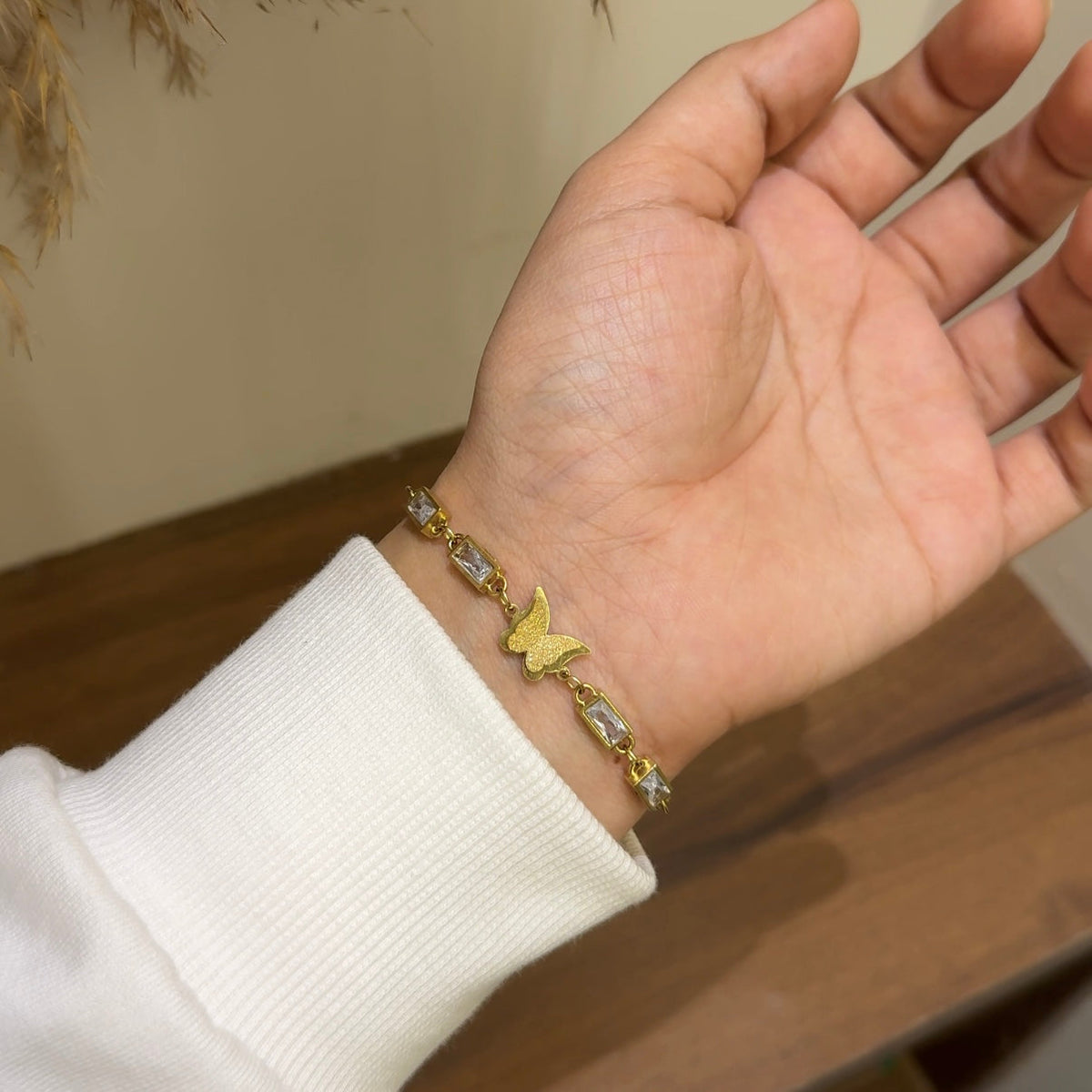 Butterfly charm bracelet