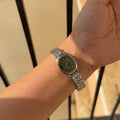 Starlit Silver watch (green)
