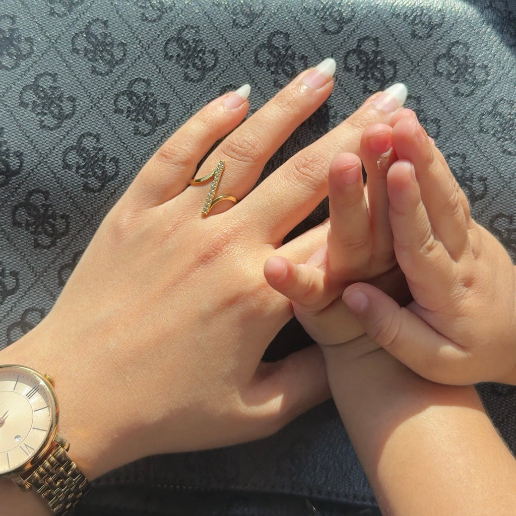 Zig-zag ring