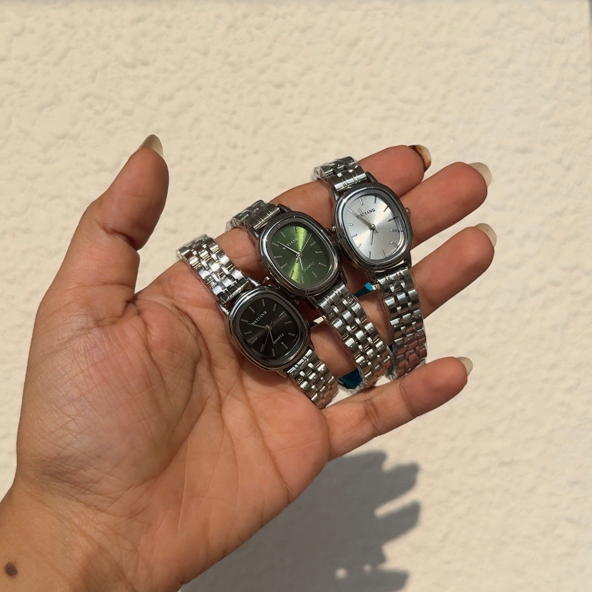 Starlit Silver watch (green)