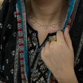 Gem-drop necklace