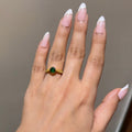 Golden moss ring