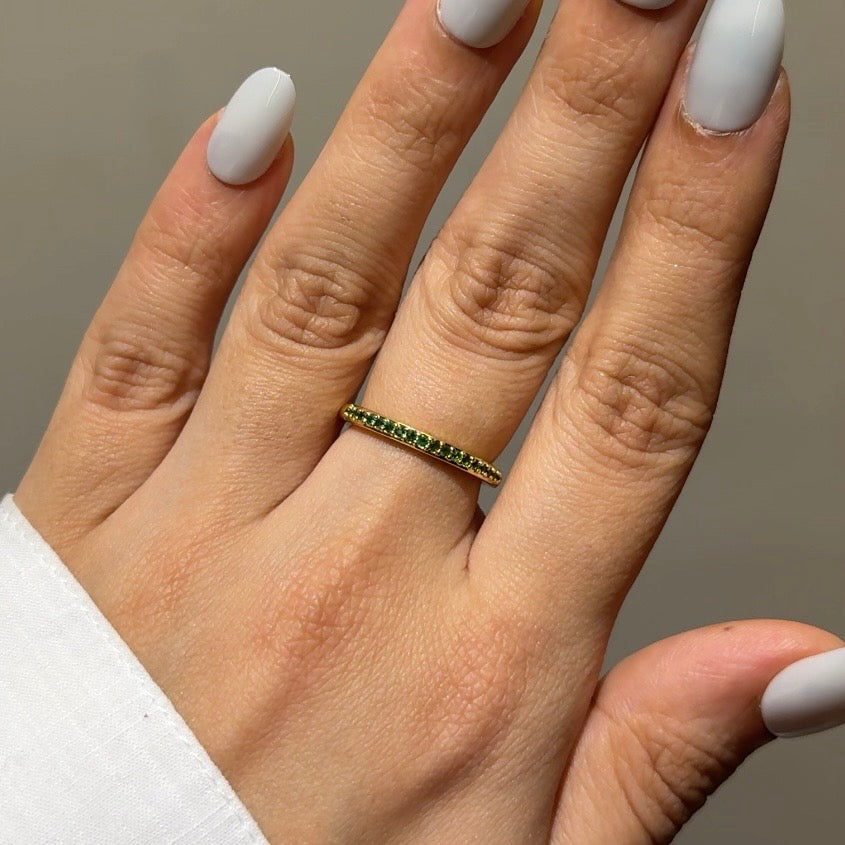 Emerald luxe ring