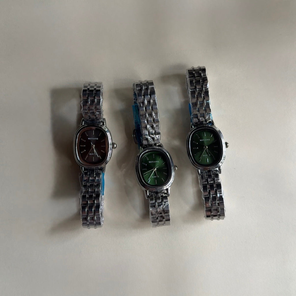 Starlit Silver watch (green)
