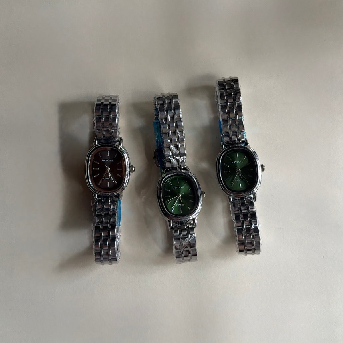 Starlit Silver watch (green)