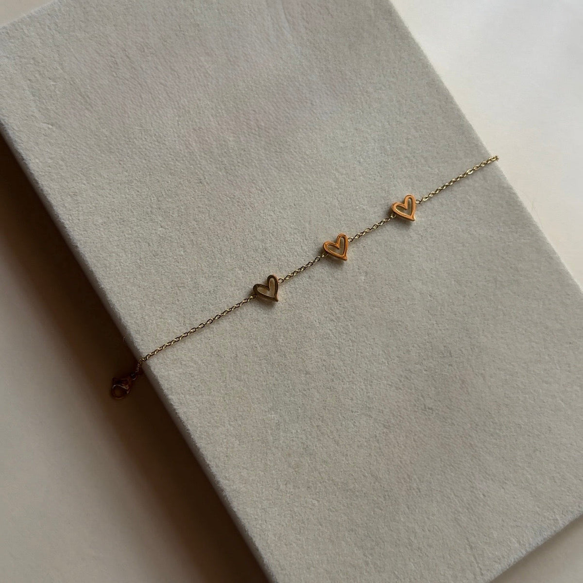 Trio heart bracelet