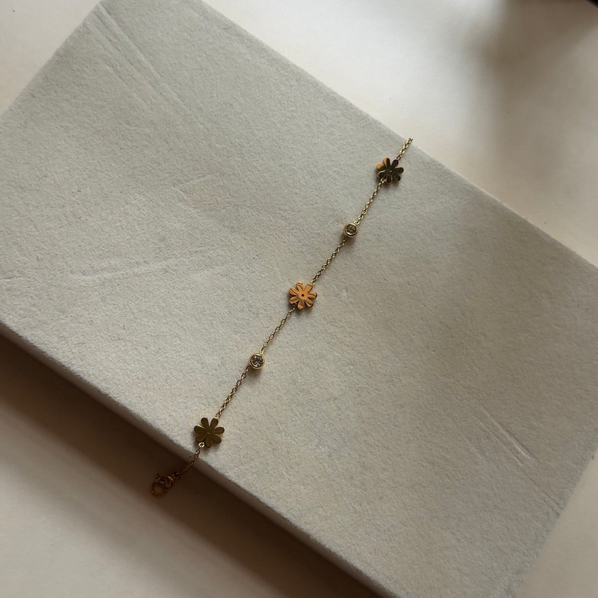 Floral Charm Bracelet