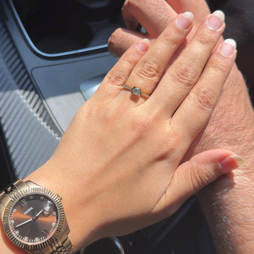 Solitaire luxe ring