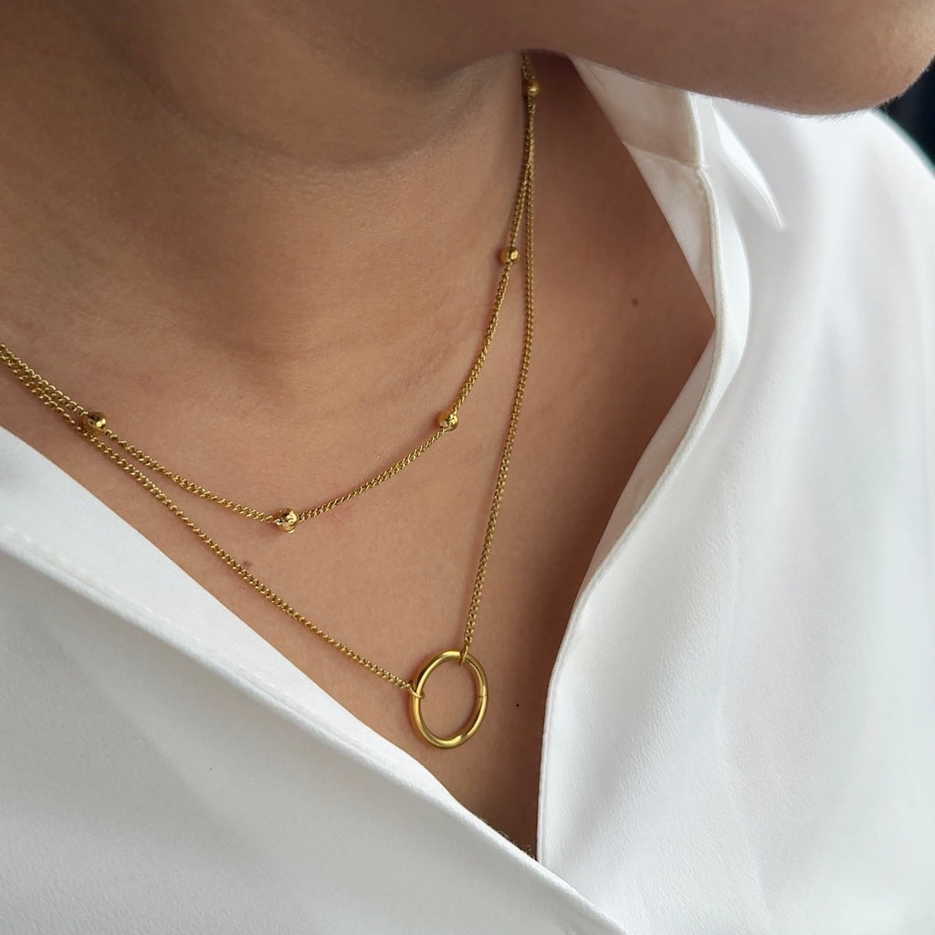 Duo chain necklace