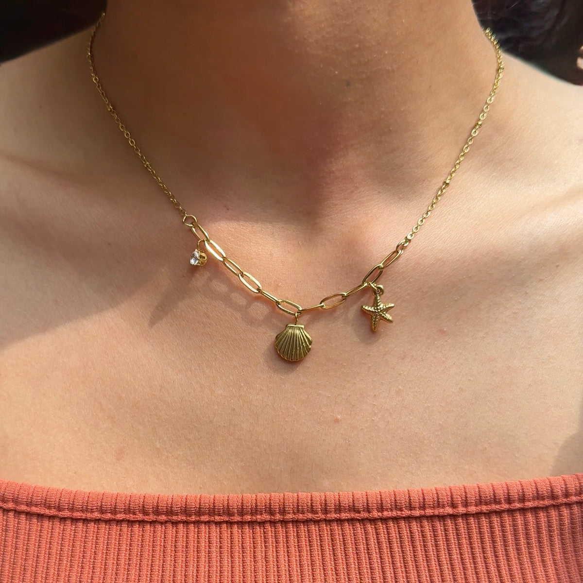 Shell & Star Necklace