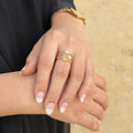 White moon ring
