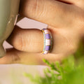 Lavender Blush Enamel Ring