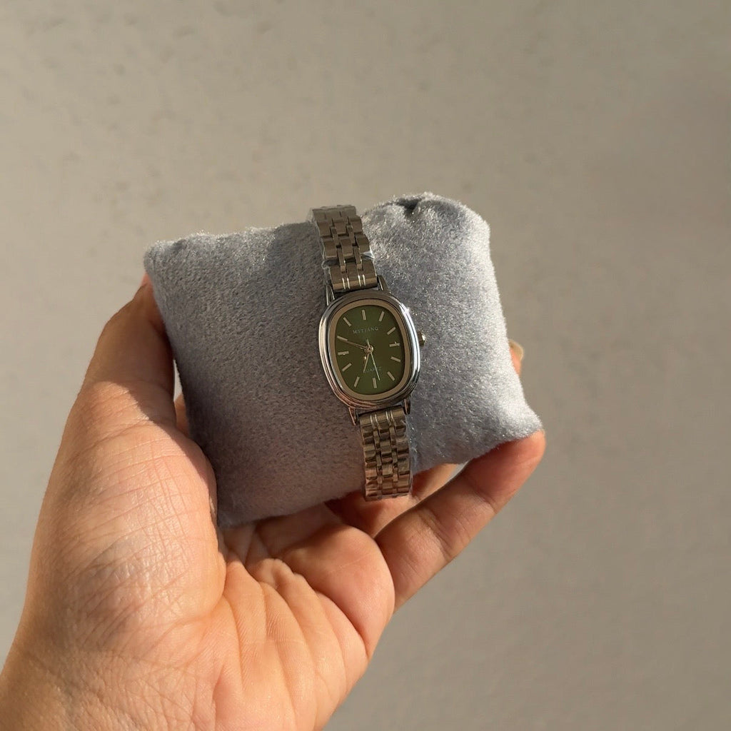 Starlit Silver watch (green)