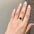 Black stone ring