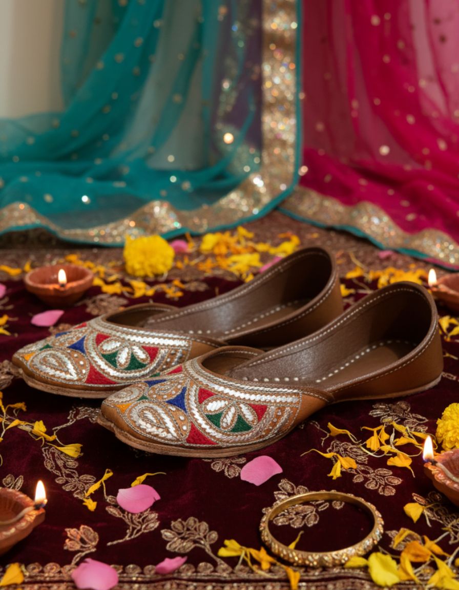 Phulkari Pop Jutti