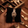 Onyx Vintage Silver Luxe Watch