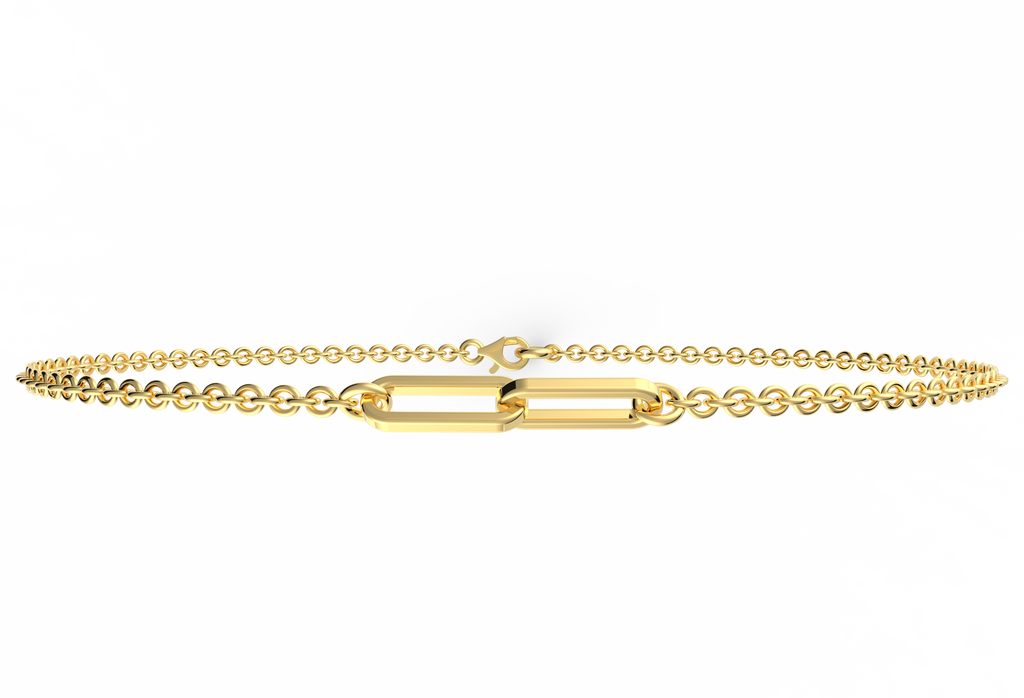 Minimal Interlocked Bracelet