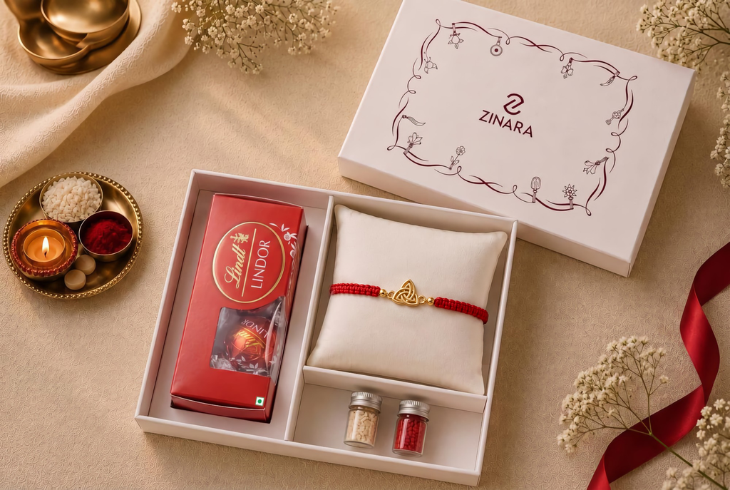 Threefold Harmony Silver Rakhi