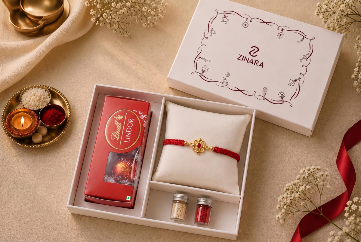 Harmonious Bloom Silver Rakhi