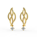 Ethereal Essence Solitaire Diamond Earrings