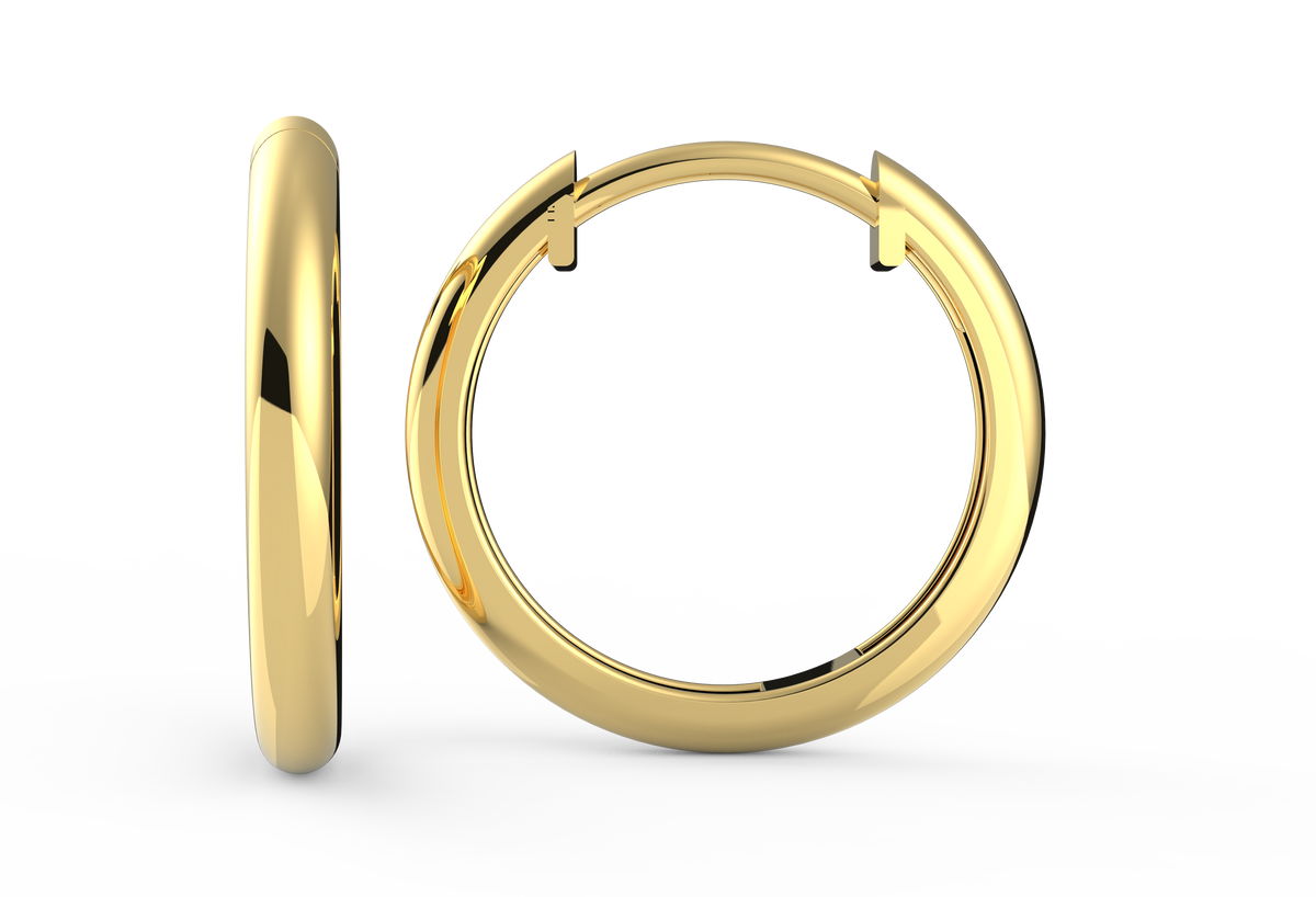 Daily Elegance Petite Hoops
