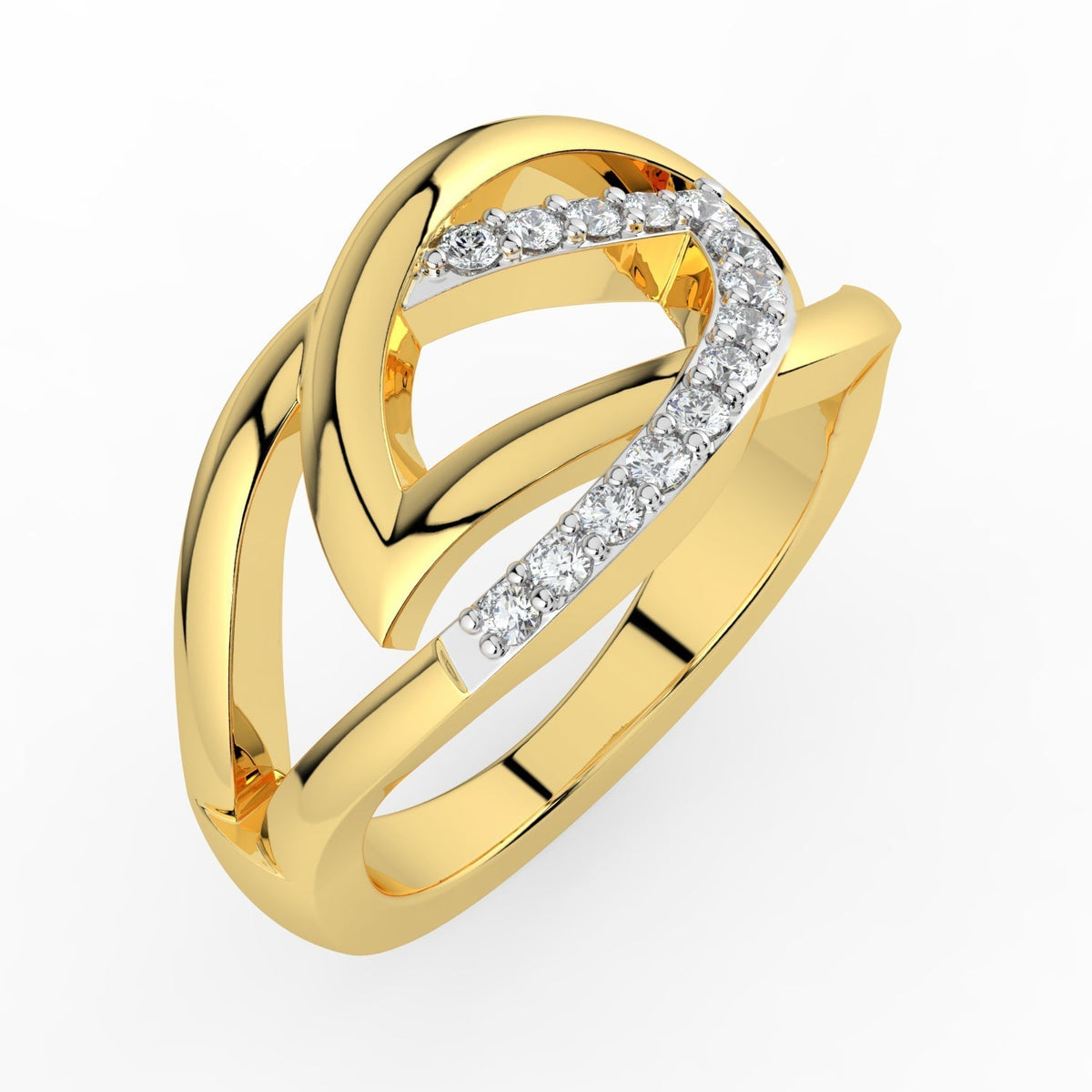 Petal Luster Diamond Ring