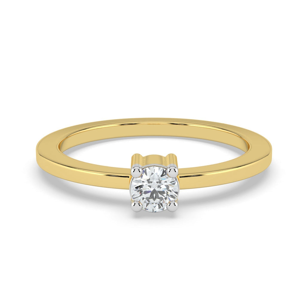 Ethereal Spark Solitaire Ring