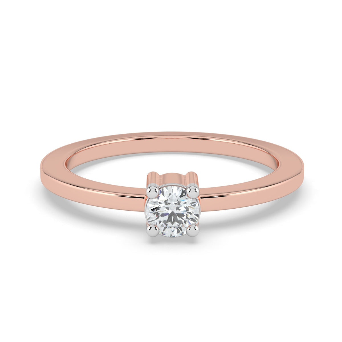 Ethereal Spark Solitaire Ring