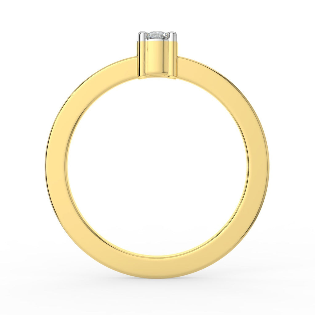 Ethereal Spark Solitaire Ring