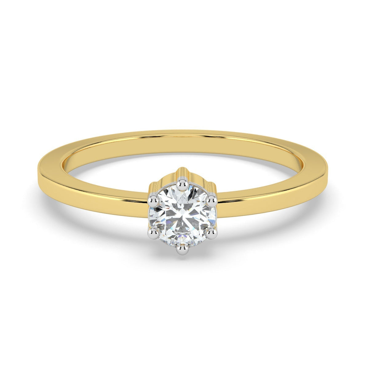 Velvet Radiance Solitaire Ring