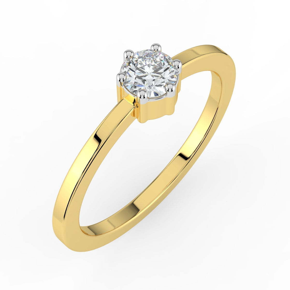 Velvet Radiance Solitaire Ring