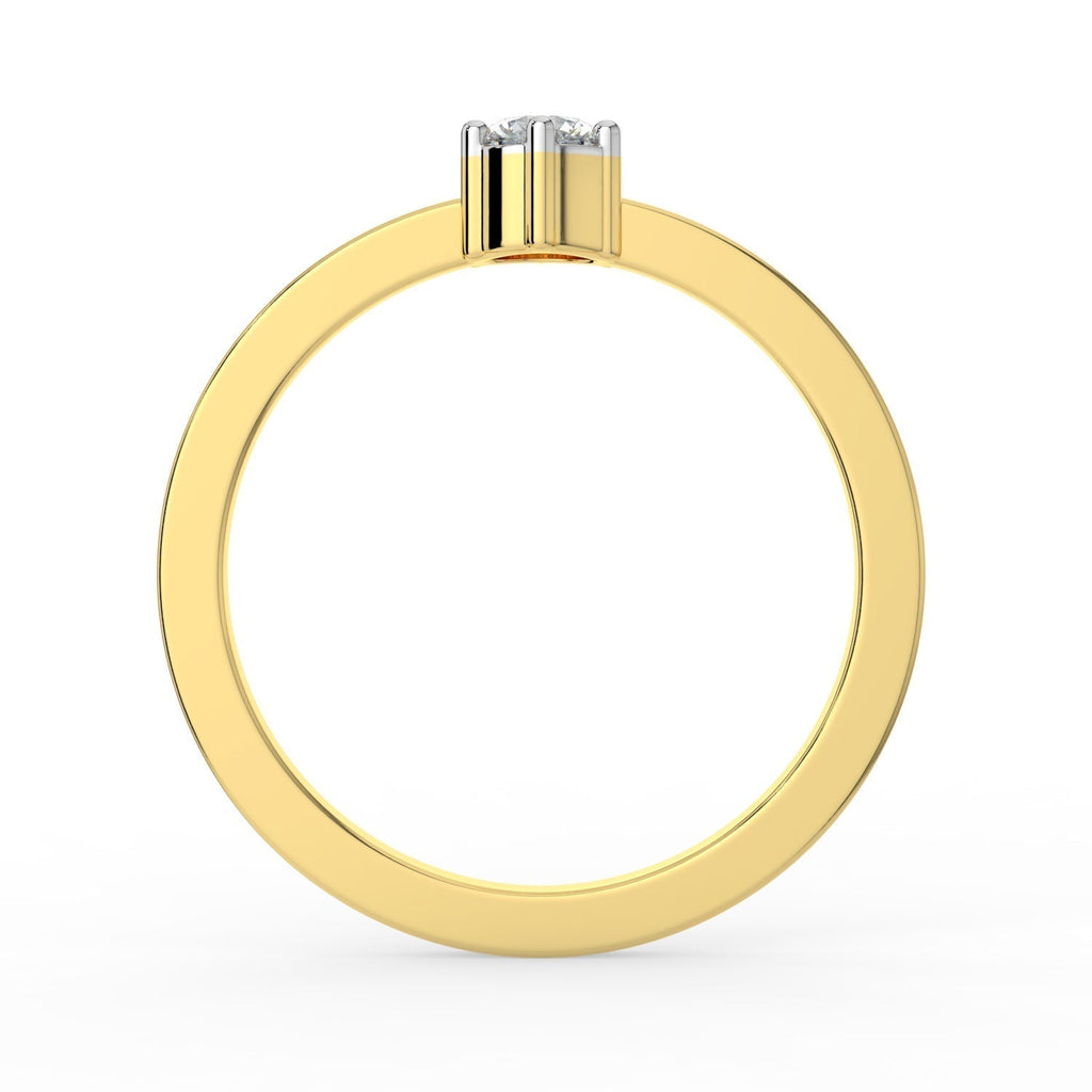 Velvet Radiance Solitaire Ring