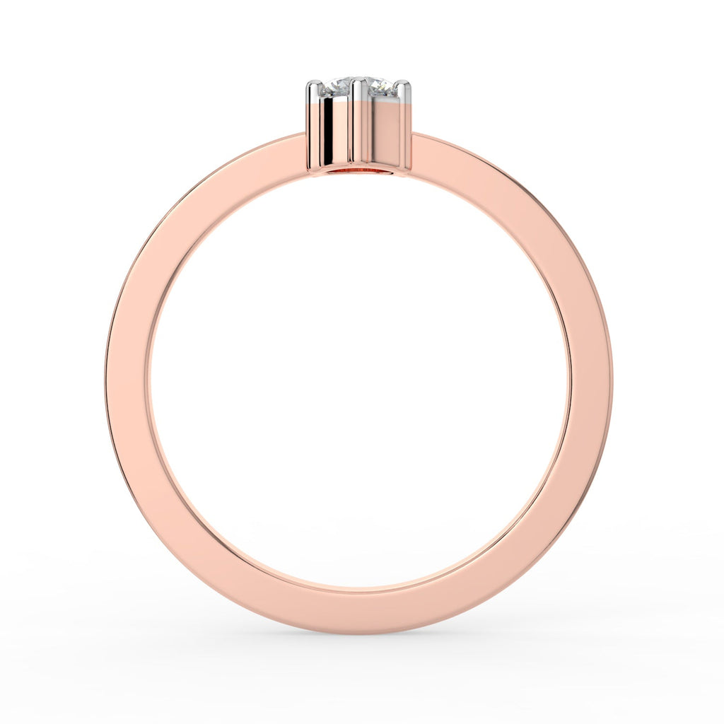 Velvet Radiance Solitaire Ring