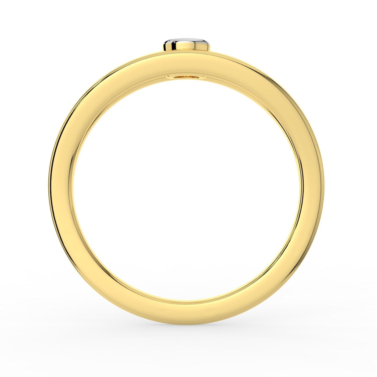 Starlit Echo Solitaire Ring