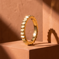 Ridges Textured Band Ring