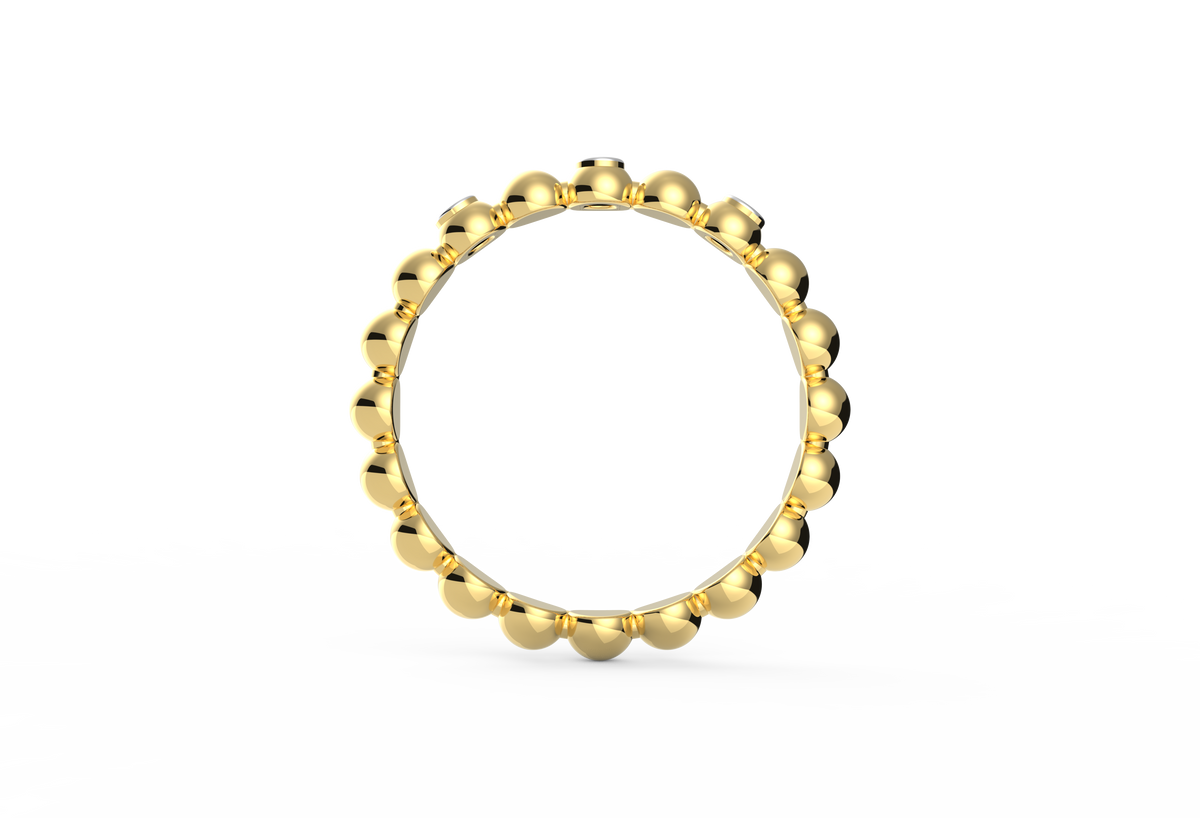Bubble And Sparkles Lab Diamond Ring
