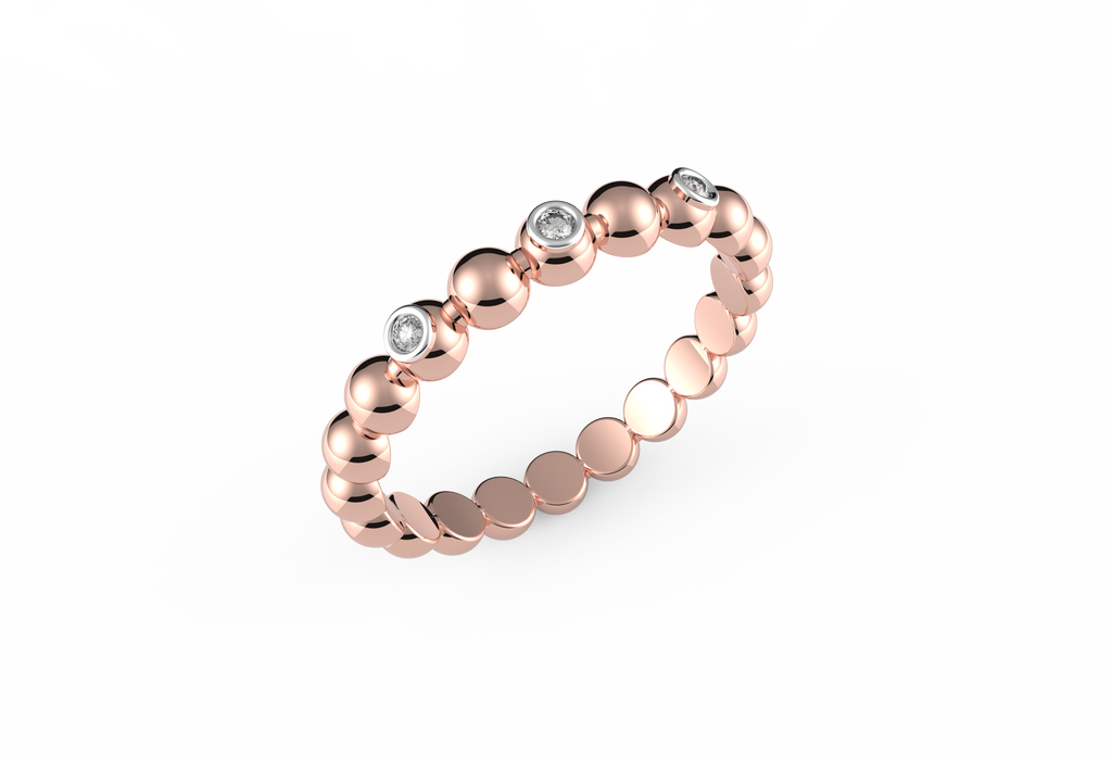 Bubble And Sparkles Lab Diamond Ring