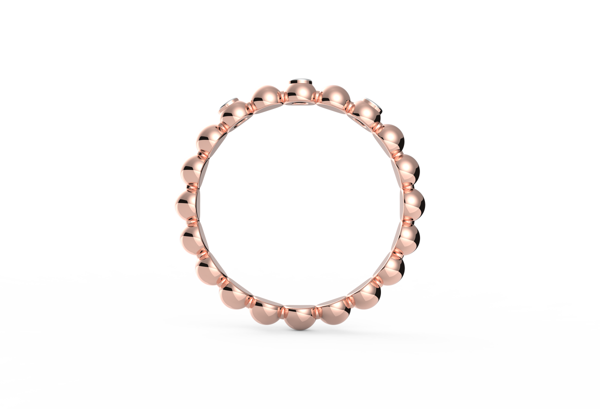 Bubble And Sparkles Lab Diamond Ring
