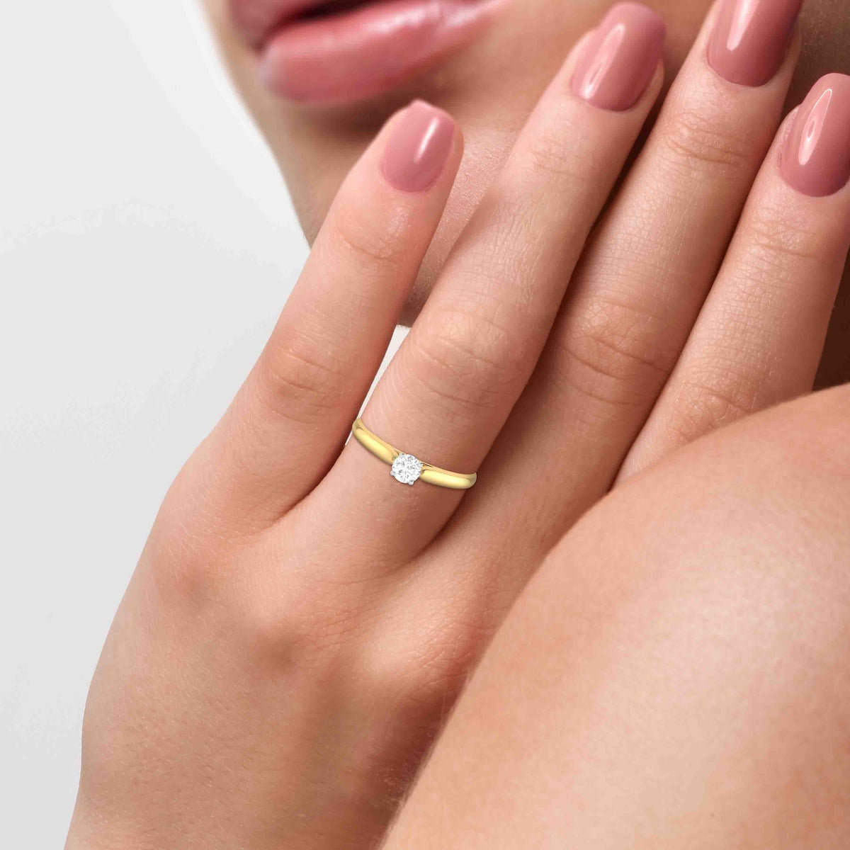 Sparkle Solitaire Diamond Ring