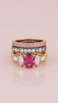 Stackable Cubic Zirconia Rings Set