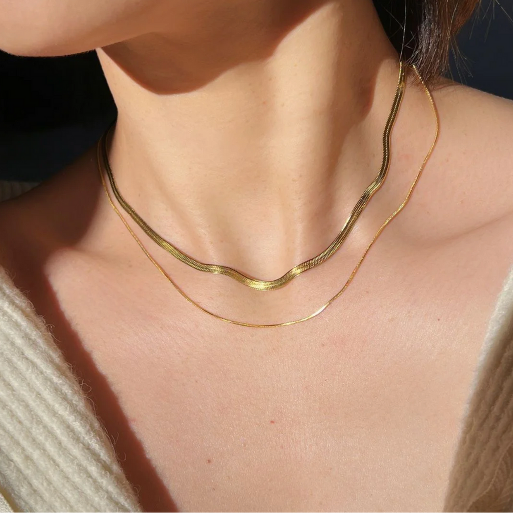 Double Layer Snake Chain Necklace