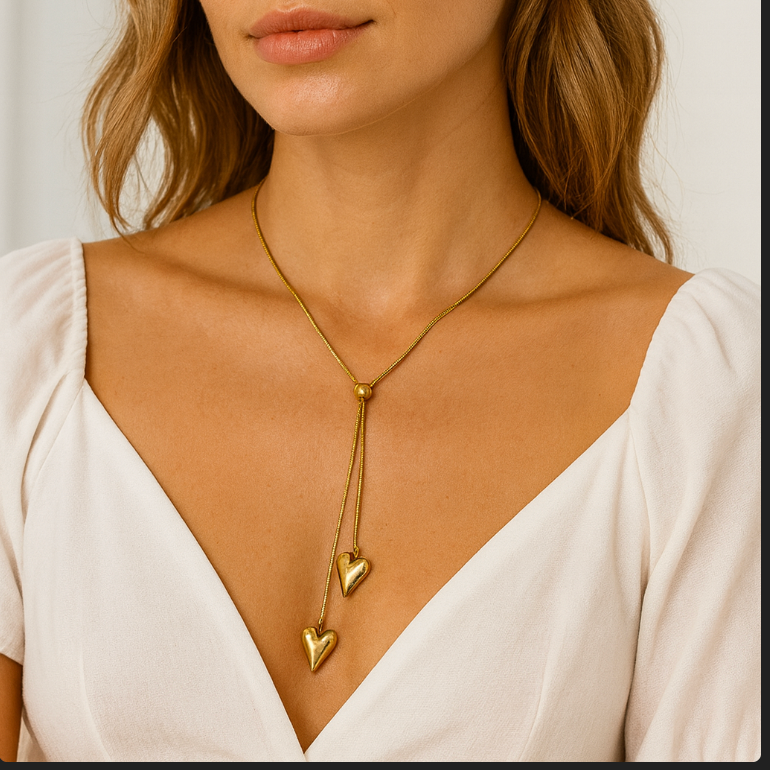 Duo Hearts Necklace