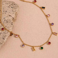 Rainbow Charm Necklace