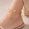 Three Layer Charm Anklet