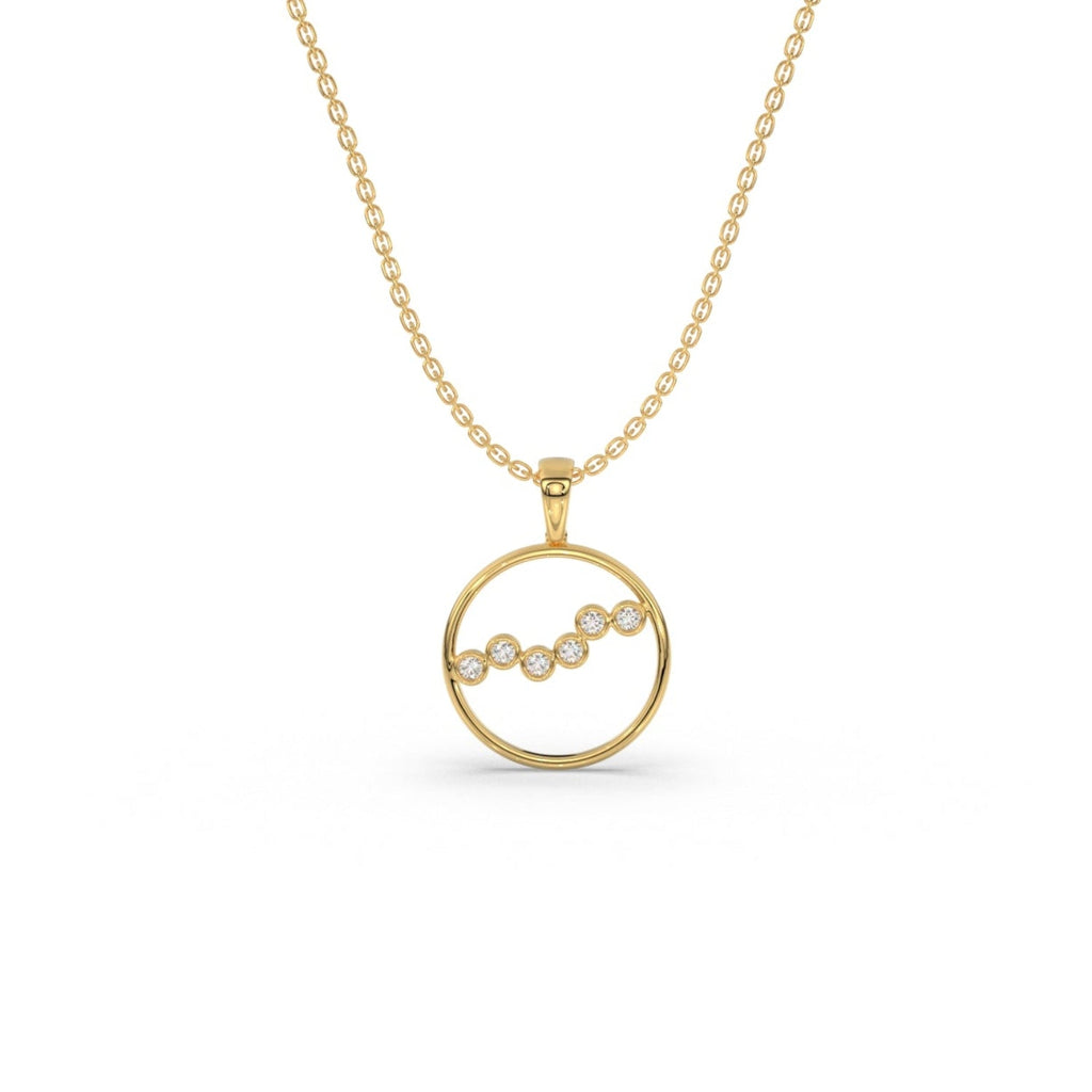 Gilded Radiance Pendant (With Chain)
