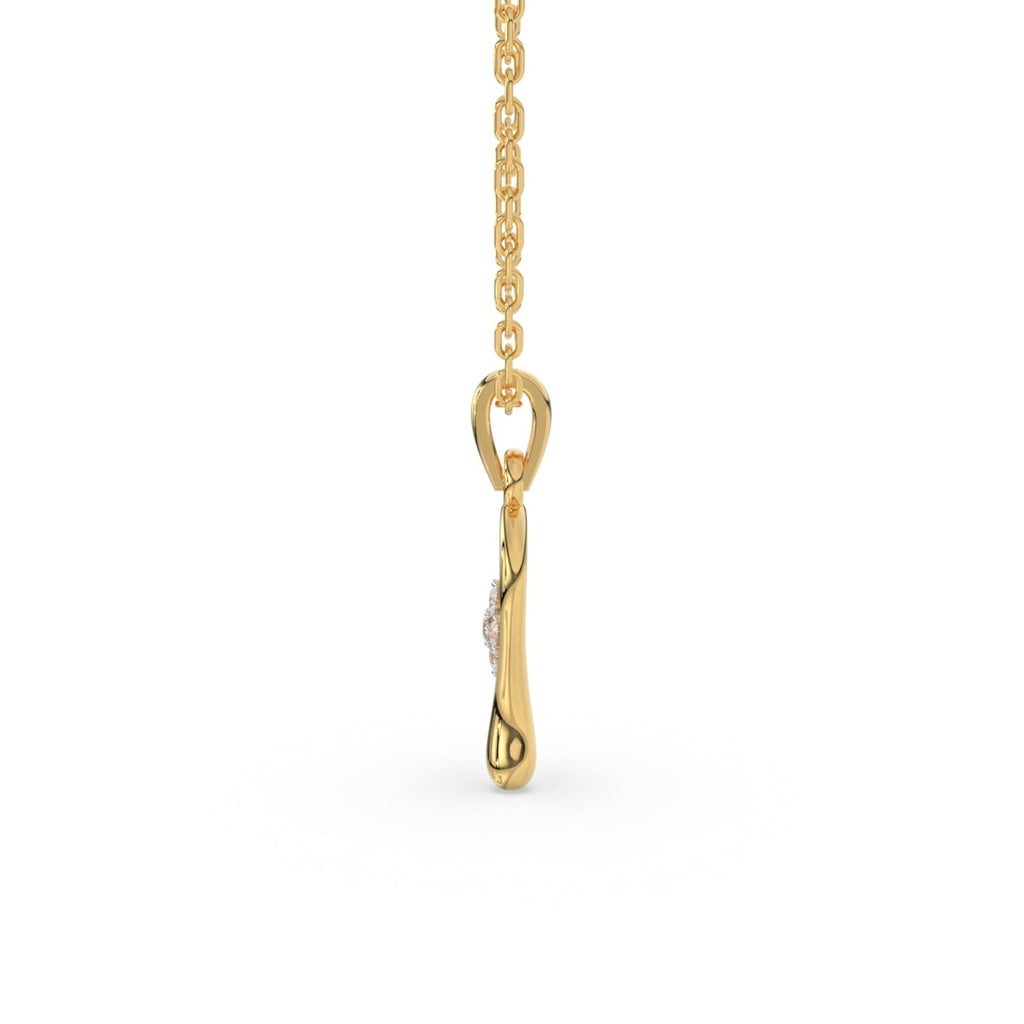 Golden Halo Pendant (With Chain)