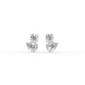 Round and Pear Dual Stone Studs